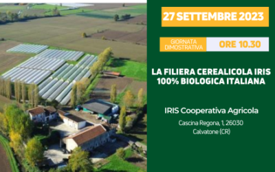 Save the date 27 settembre | Giornata dimostrativa “La filiera cerealicola IRIS 100% biologica italiana”